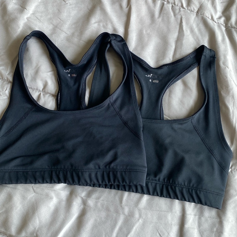 2 bcg sports bras size small black